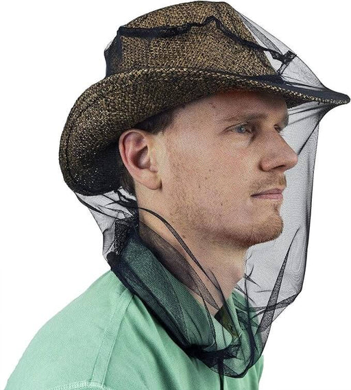 mosquito head net, bug and insect netting for face and hat, outdoor fishing and hunting head net