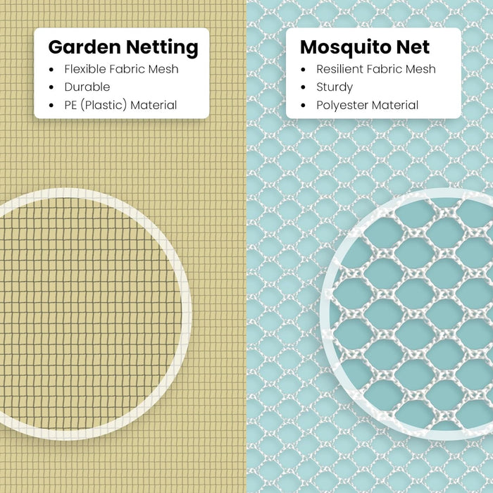 difference between garden net and mosquito net