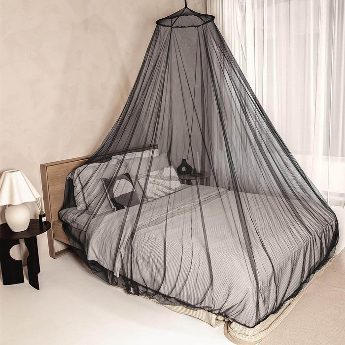 XL Black Mosquito Net for Beds – Canopy Bed Curtains, Traveling Net —  bedcanopystore