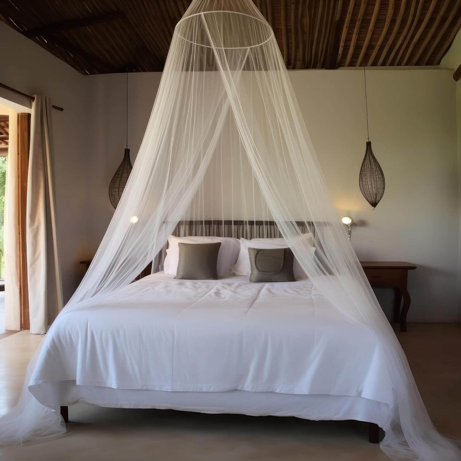 Mosquito Net Bed – Luxurious Bed Canopy for Single to King-Sized Beds ...