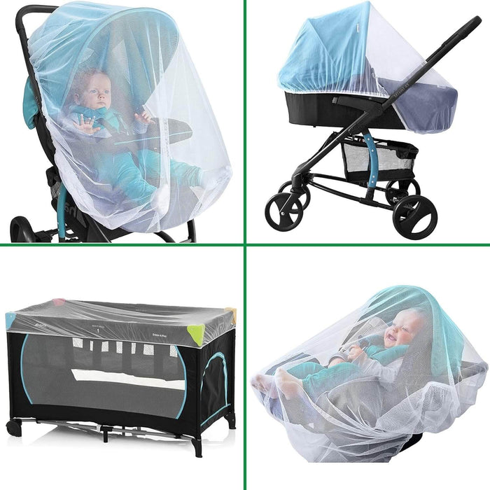mosquito net for stroller cover, baby bug net for carrier, car seat, bassinet insect netting protection