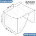 size square mosquito net for bed canopy netting