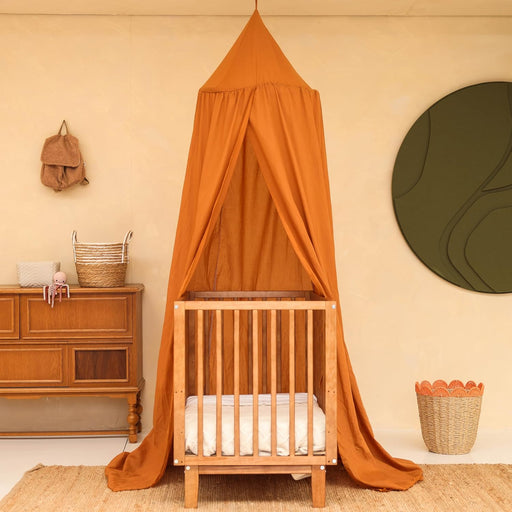 Warm caramel nursery canopy tent for girls and boys bedroom