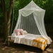 Breathable insect net canopy for bedroom allowing airflow while keeping mosquitoes out