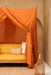 Warm caramel bed canopy for adults and teens bedroom decoration
