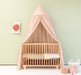 Elegant nougat canopy for toddler reading nook or play area