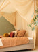 Conical cream beige mosquito net for King size bed decoration