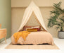 Stylish cream beige bedroom canopy for adults and teens décor