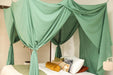 Green rectangular canopy with easy-to-install hanging kit