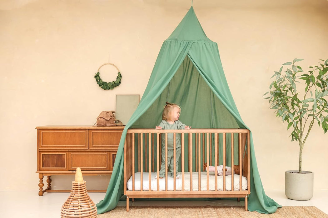 Conical baby mosquito net canopy for toddler bed decoration