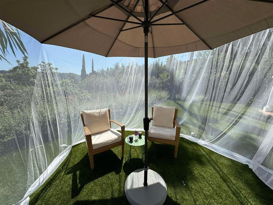 11 FT XL White Umbrella Mosquito Net – Heavy-Duty Fabric — bedcanopystore 11 FT XL White Umbrella Mosquito Net – Heavy-Duty Fabric — bedcanopystore