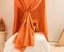 Easy-to-install caramel mosquito net canopy with hooks and hanging kit
