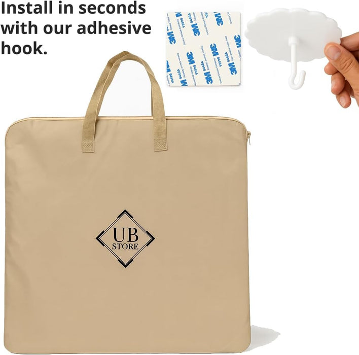 Easy-to-install green bed canopy with ceiling hook and hanging kit