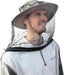 Black mosquito net jacket – Stylish black mesh jacket for outdoor insect protection.