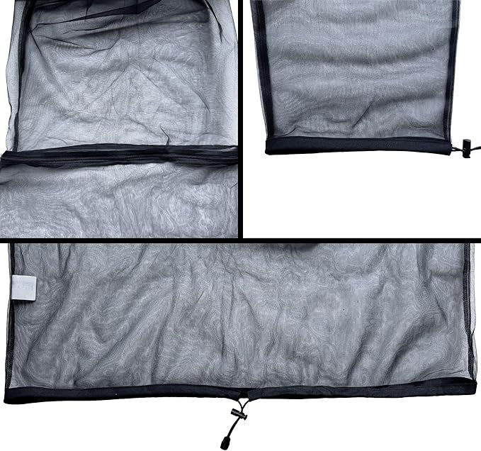 Adjustable waist and cuffs – Secure and comfortable fit on mosquito net jacket.