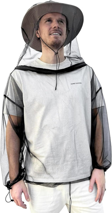 Mosquito net jacket front view – Lightweight outdoor insect protection jacket