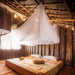 No-opening mosquito net for complete bedroom insect protection