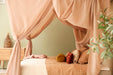 Stylish nougat bed canopy for adults and teens bedroom décor