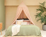 Durable cotton-polyester nougat canopy with storage bag included