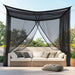 Extra large outdoor mosquito net canopy for patio and garden