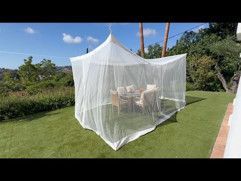 10x10FT White Outdoor Patio Mosquito Net