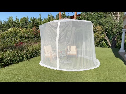 11 FT XL White Umbrella Mosquito Net – Heavy-Duty Fabric — bedcanopystore 11 FT XL White Umbrella Mosquito Net – Heavy-Duty Fabric — bedcanopystore
