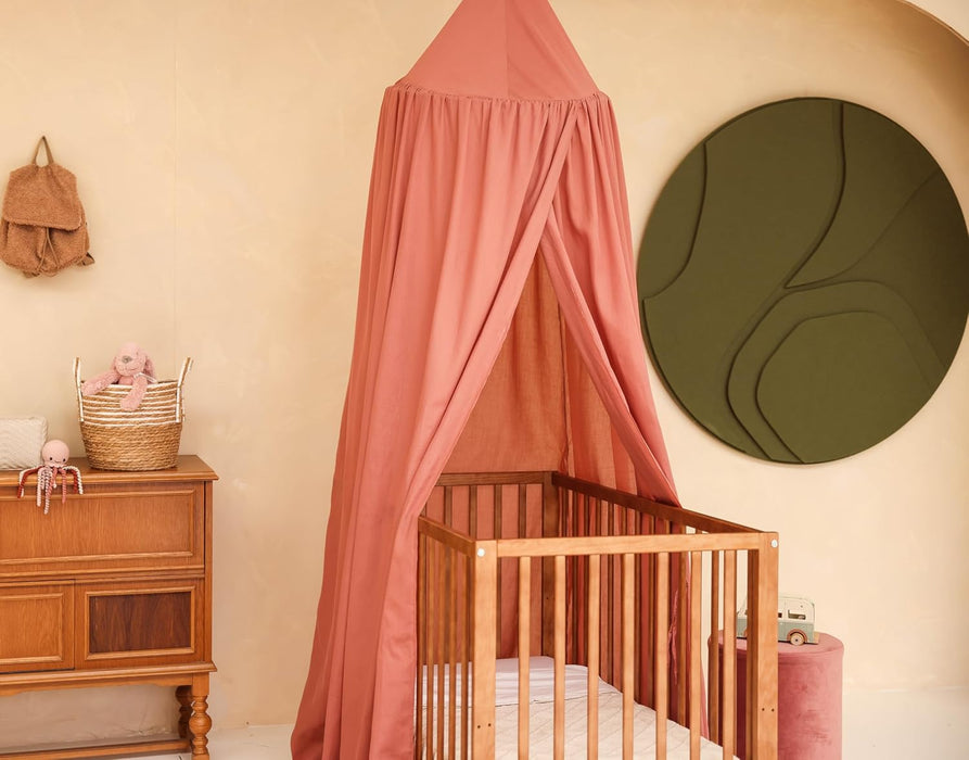 Pink canopy for reading nook or toddler playroom decoration