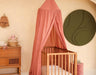 Pink canopy for reading nook or toddler playroom decoration