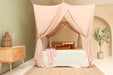 Soft nougat mosquito net for King size bed decoration